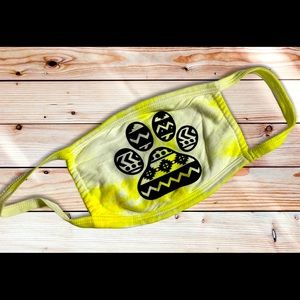 Aztec Paw Print Face Mask